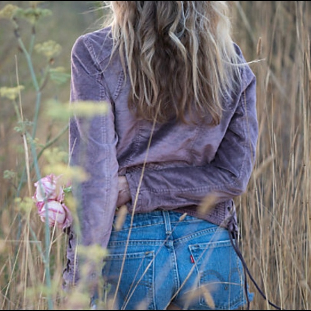 💥🆕💥FREE PEOPLE Lacey Velvet Jacket LAVENDER M